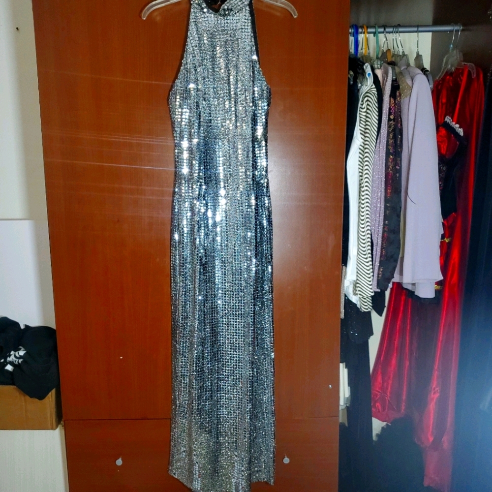 GORGEOUS VINTAGE METALLIC ROBERTA GOWN